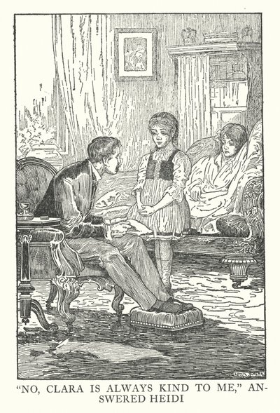 Illustration for Heidi by Johanna Spyri by Louis John Rhead
