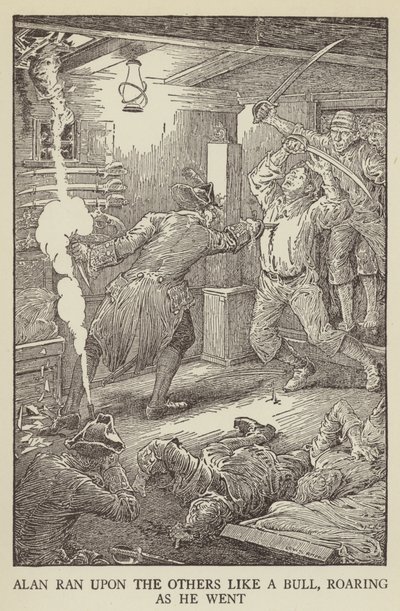 Illustration for Kidnapped by Robert Louis Stevenson by Louis John Rhead