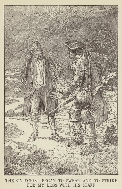 Illustration for Kidnapped by Robert Louis Stevenson by Louis John Rhead