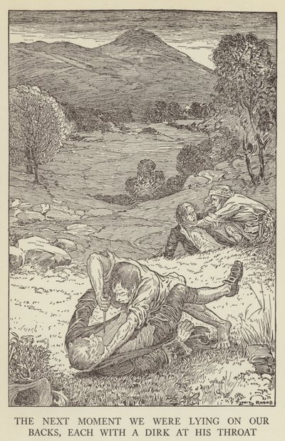 Illustration for Kidnapped by Robert Louis Stevenson by Louis John Rhead