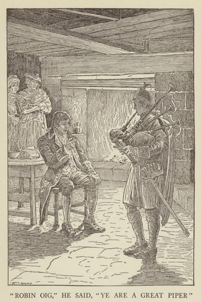 Illustration for Kidnapped by Robert Louis Stevenson by Louis John Rhead