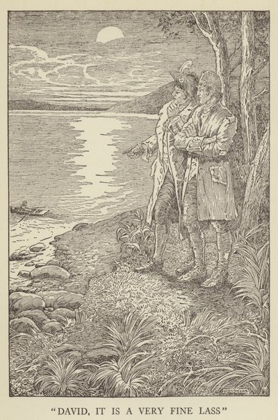 Illustration for Kidnapped by Robert Louis Stevenson by Louis John Rhead