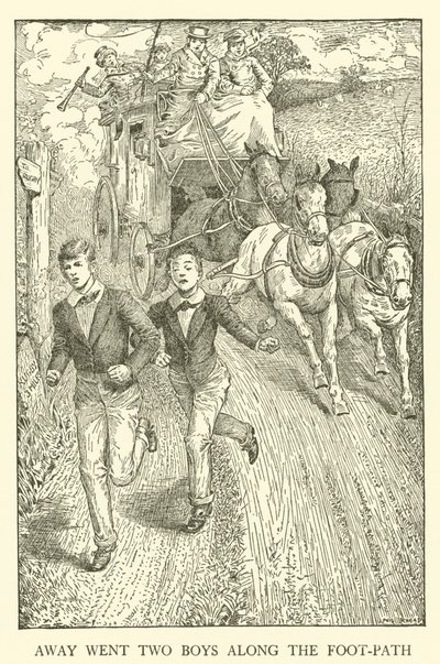 Illustration for Tom Brown’s School-Days by Louis John Rhead
