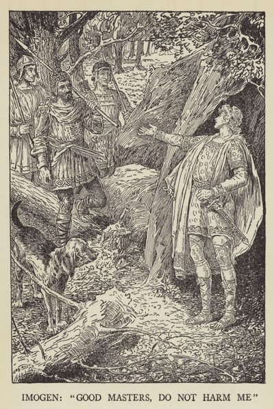 Imogen, Good masters, do not harm me by Louis John Rhead