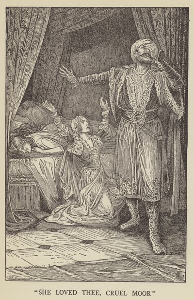 She loved thee, cruel Moor by Louis John Rhead