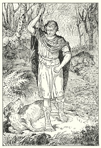 The Old Hound by Louis John Rhead