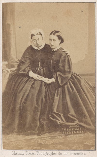 Queen Victoria and her daughter by Louis Joseph Ghemar