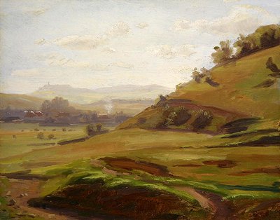 View from the Slope of the Doernberg towards Burghasungen by Louis Kolitz