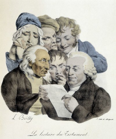 Reading the Will by Louis Leopold Boilly