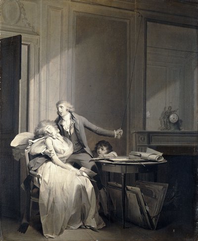The Letter or The Fainting by Louis Leopold Boilly