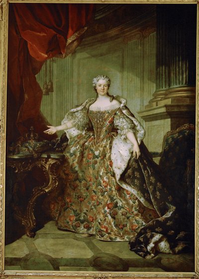 Marie Leszczynska, Queen of France, Wife of Louis XV, Daughter of Stanislas Leszczynski, King of Poland by Louis M. Tocque