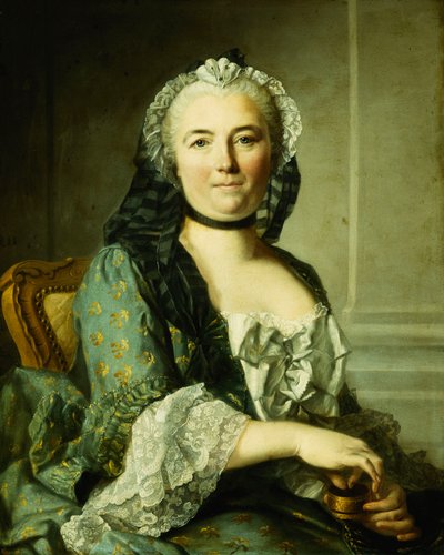 Portrait of a Lady, Seated, Half Length, with a Snuff Box by Louis Tocqué