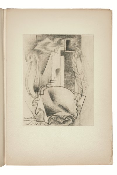 Page from Indicateur des chemins de cœur Paris, Editions Jeanne Bucher by Louis Marcoussis