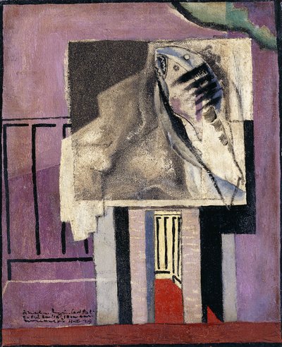 Still Life in front of Balcony by Louis Marcoussis