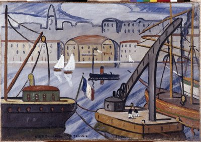 View of the Port of Marseille by Louis Mathieu Verdilhan