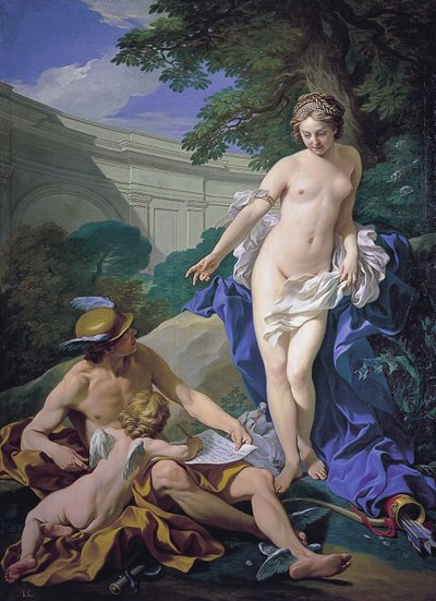 Venus, Mercury and Cupid by Louis Michel van Loo