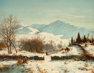 Winter Scene by Louis Remy Mignot