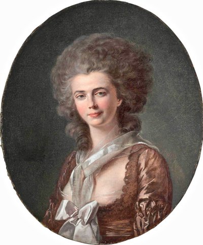 Portrait of a Lady Bust-Length 1780 by Louis Rolland Trinquesse
