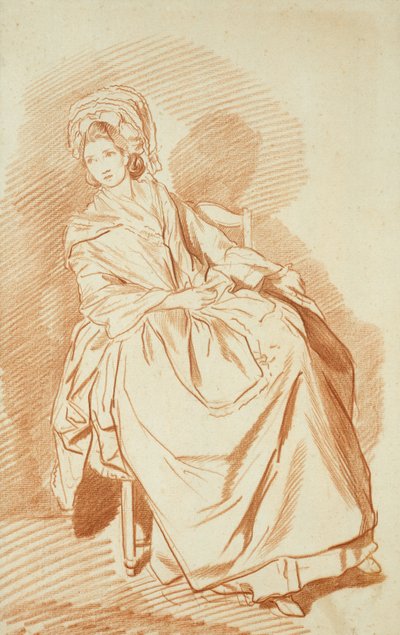 Study of a Seated Lady by Louis Rolland Trinquesse