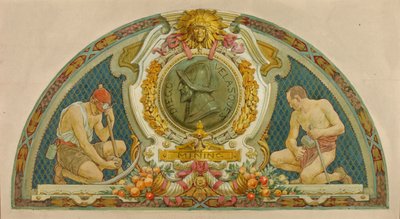 Mining (Study for Lunette, Old Senate Office Building) by Louis Schaettle