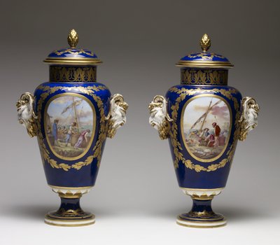 Pair of Vases by Louis Simon Boizot