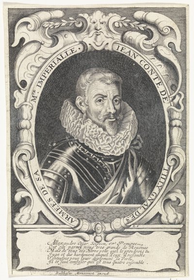 Portrait of Johann Tserclaes, Count of Tilly by Louis Spirinx