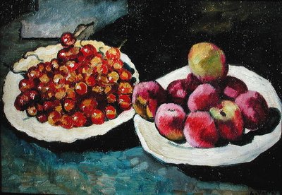 Still Life with Peaches and Cherries by Louis Valtat