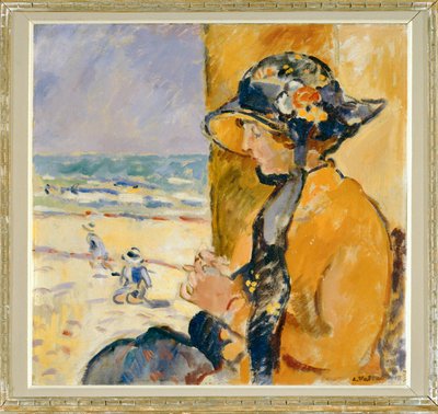 Woman and Children on the Beach by Louis Valtat