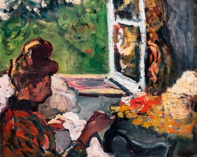 Woman Sitting by the Window (detail) by Louis Valtat