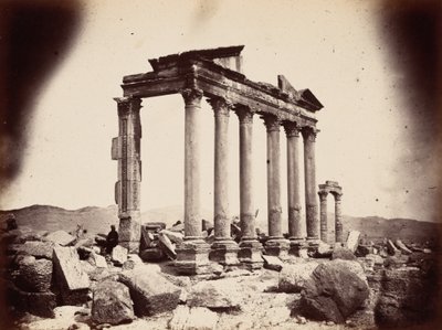 Mausoleum at the Western End of the Colonnade, Palmyra by Louis Vignes