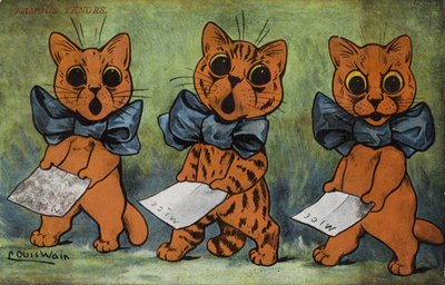 Famous Tenors by Louis Wain