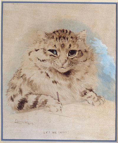 Let Me Think by Louis Wain