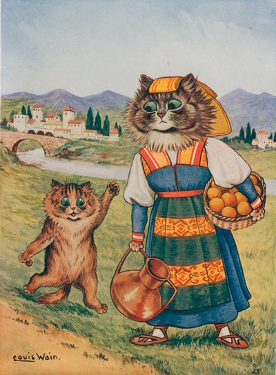 Please, I Want an Orange by Louis Wain
