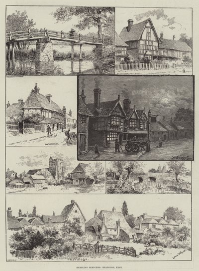 Rambling Sketches, Headcorn, Kent by Louis Wain