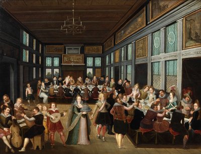 Wedding Banquet by Louis de Caullery