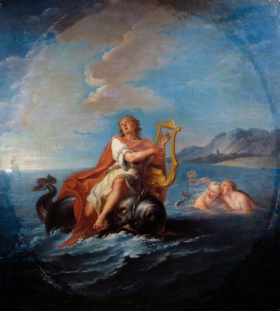 Arion playing lyre by Louis de Silvestre