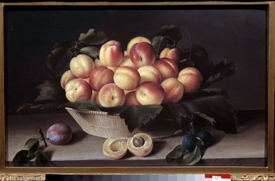 Still life with apricots by Louise Moillon by Louise Moillon