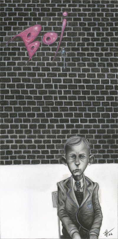 Melancholy School Boy by Lourens Joubert