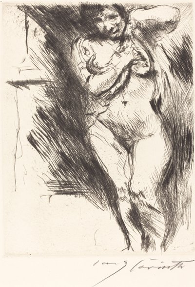 Woman Undressing, 1921 by Lovis Corinth