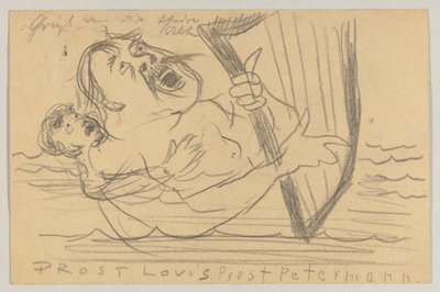 Lovis Corinth to Carl Strathmann: Postcard, Postmarked July 18, 1903 by Lovis Corinth