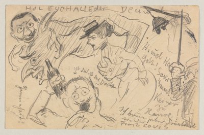 Lovis Corinth to Carl Strathmann: Postcard, Postmarked September 20, 1901 by Lovis Corinth