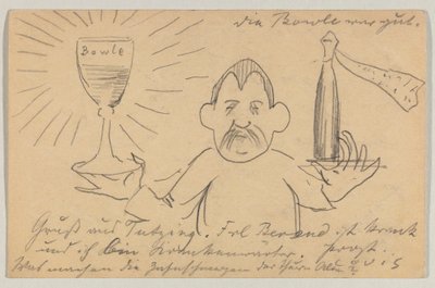 Lovis Corinth to Carl Strathmann: Postcard, Postmarked September 22, 1902 by Lovis Corinth