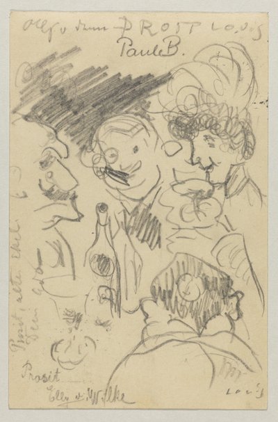 Lovis Corinth to Carl Strathmann: Postcard, Postmarked September 23, 1905 by Lovis Corinth