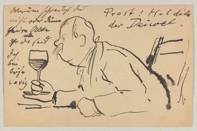 Lovis Corinth to Carl Strathmann: Postcard, Postmarked September 2, 1902 by Lovis Corinth