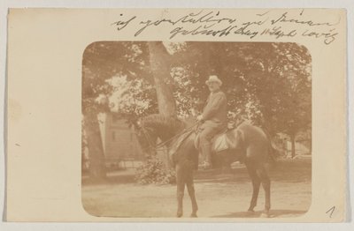 Lovis Corinth to Carl Strathmann: Postcard, Postmarked September 5, 1910 by Lovis Corinth