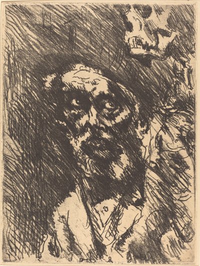 Death and the Old Man by Lovis Corinth