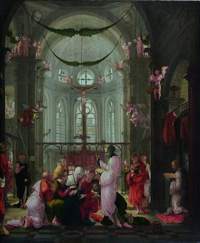 Death of St. Mary by Lower Rhenish pupil of Wolf Huber