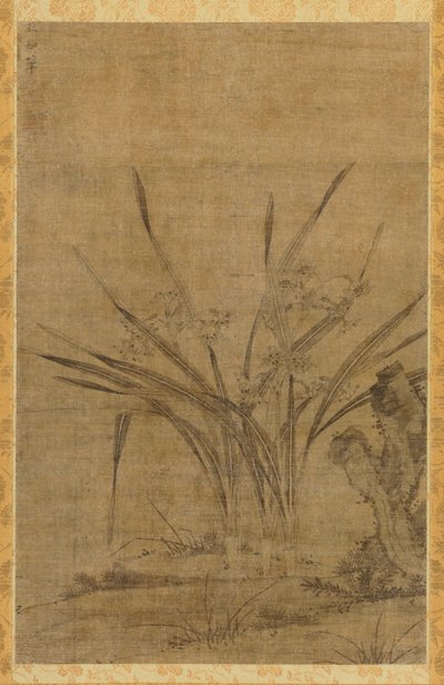 Narcissus and Rocks by Lu Tianru