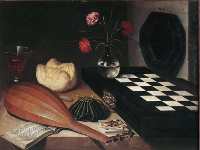 Still life at the chess by Lubin Baugin