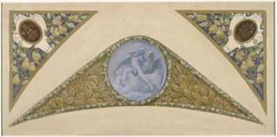Sketch for the Festival Staircase at Paris City Hall: Aquarius, between 1888 and 1898 by Luc Oliver Merson